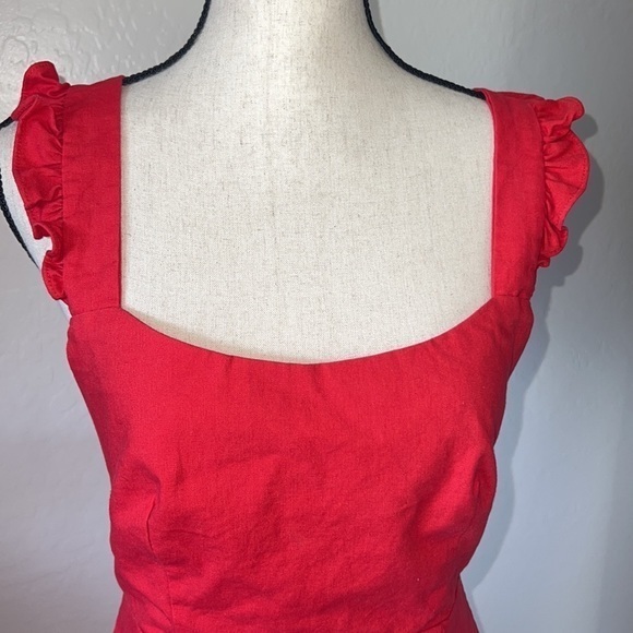 Superdown Revolve Sirena Ruffle Mini Dress Red
Open Back size Medium - Picture 7 of 16